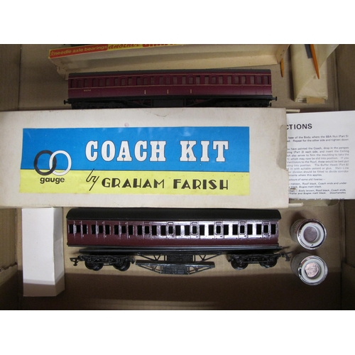 337 - Six Graham Farish OO scale 1975-81 LMS Bogie non corridor suburban coaches (five in opened boxes) to... 