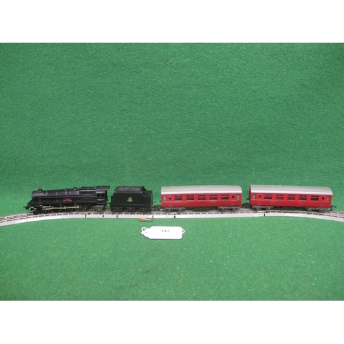 343 - Early 1950's Triang RO OO Passenger Train set with 4-6-2 tender locomotive No. 46201 Princess Elizab... 