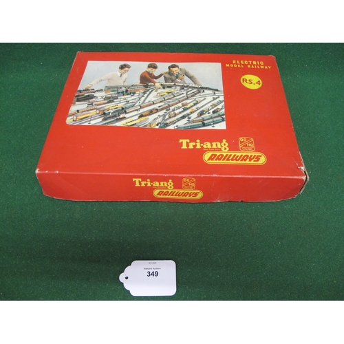 349 - 1961 boxed Triang OO scale train set RS.4 containing Jinty 0-6-0T No. 47606, Open and Closed wagons,... 