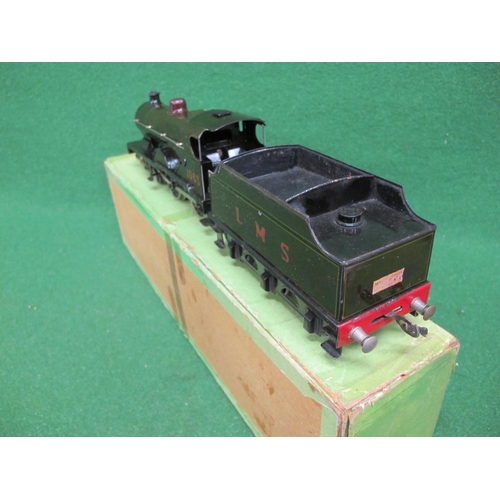 360 - Bassett-Lowke O gauge post-war 1948-1950 Compound 4-4-0 tender locomotive No. 1063 in lined LMS brow... 