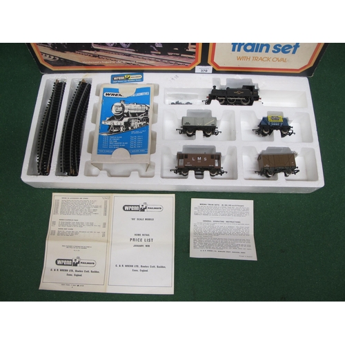 370 - Boxed 1978 Wrenn Railways OO set No. 1 Goods BR containing R Class 0-6-0T No. 31337 in late BR plain... 