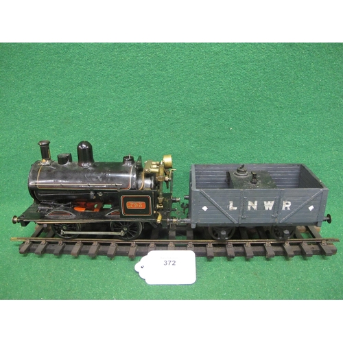 372 - Gauge 1 live steam 0-4-0ST with L&NWR Crewe Works 793 cabside plates.  Finished in lined black liver... 