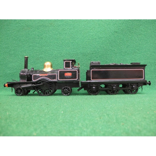 373 - Bespoke Gauge 1 spirit fired live steam 2-2-2 tender locomotive with L&NWR Crewe Works 666 cabside p... 