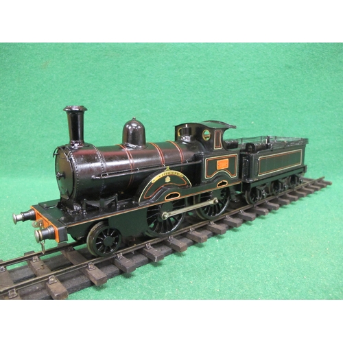 374 - Gauge 1 live steam spirit fired model of L&NWR Precursor Class (Jumbo) 2-4-0 tender locomotive No. 7... 