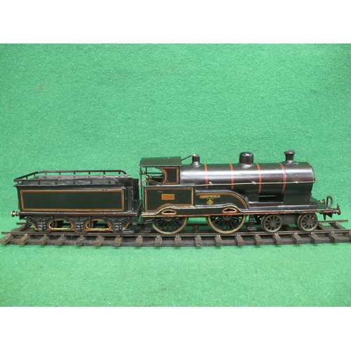 375 - Possibly Bing for Bassett-Lowke Gauge 1 clockwork 4-4-0 tender locomotive No. 2663 George The Fifth ... 