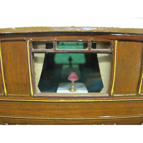 390 - Possibly Fred Newman Gauge 1 wood and metal model of a Gresley LNER Teak corridor 1st Class Restaura... 