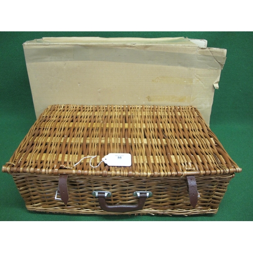 55 - Optima (of West Sussex) wicker four person picnic hamper - 22