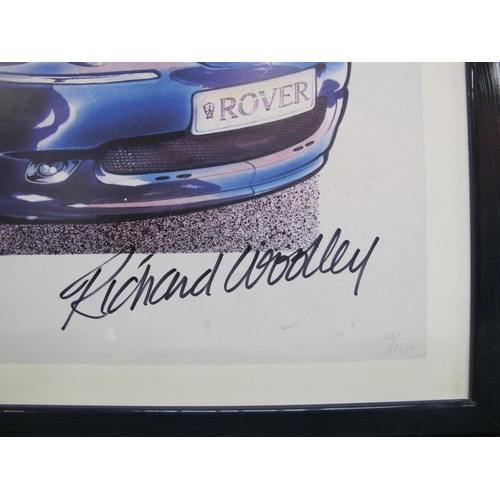 57 - Two Limited Edition prints of new vehicle concept sketches featuring: Rover 75, signed by Richard Wo... 