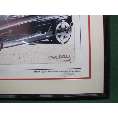 57 - Two Limited Edition prints of new vehicle concept sketches featuring: Rover 75, signed by Richard Wo... 