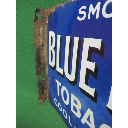 66 - Double sided enamel sign Smoke Bluebell Tobacco, Cool & Mellow, white letters on a blue ground - 20