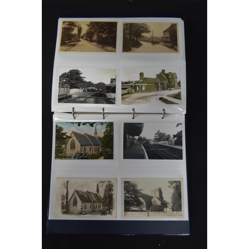 185 - Folder containing approx 250 black & white and colour postcards of vehicles including buses and carn... 
