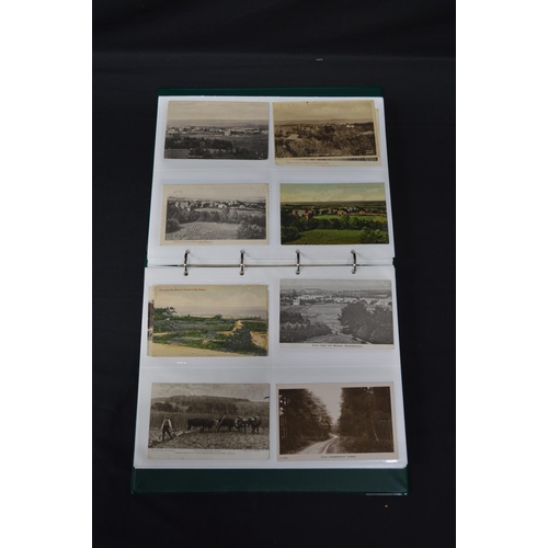 187 - Folder containing approx 130 black & white and colour postcards relating to Crowborough and Ashdown ... 