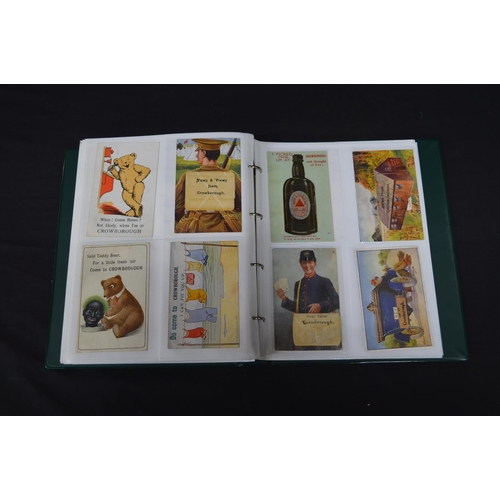 187 - Folder containing approx 130 black & white and colour postcards relating to Crowborough and Ashdown ... 