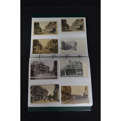 188 - Folder containing approx 350 black & white and colour postcards relating to Crowborough and local pe... 