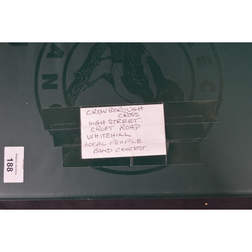 188 - Folder containing approx 350 black & white and colour postcards relating to Crowborough and local pe... 