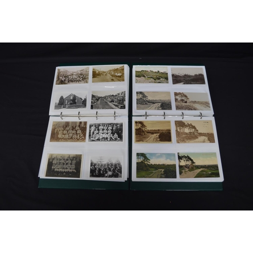 189 - Two folders containing approx 400 black & white and colour postcards mostly relating to Crowborough,... 
