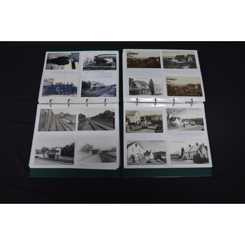 189 - Two folders containing approx 400 black & white and colour postcards mostly relating to Crowborough,... 