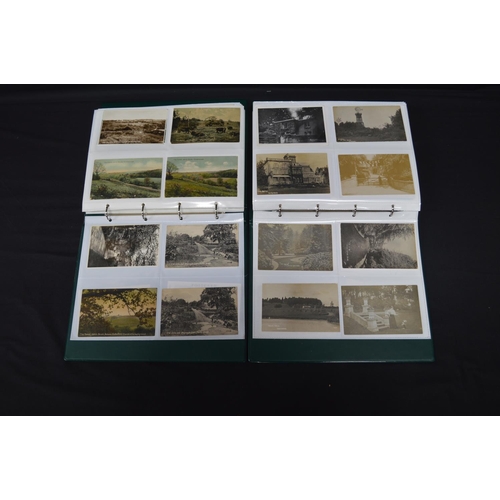 189 - Two folders containing approx 400 black & white and colour postcards mostly relating to Crowborough,... 