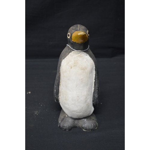 196 - Two spelter figures of seated dogs - 19.5cm x 16.5cm tall together with two Made in Scotland figures... 