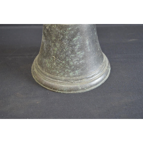 199 - Group of five iron trivets together with a hand bell and finger plates etc