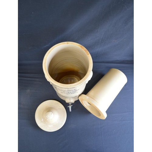 204 - Pasteur stoneware (Safe Water) filter - 59cm tall together with a Cheavins Saludor (Safe Water) filt... 