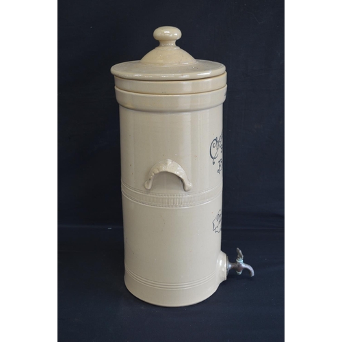 204 - Pasteur stoneware (Safe Water) filter - 59cm tall together with a Cheavins Saludor (Safe Water) filt... 