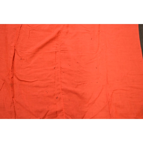 205 - Group of three flags to comprise: Union Flag/Jack with white border - 227cm x 117cm, Union Flag/Jack... 