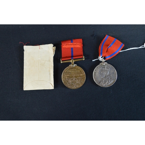 226 - Silver Metropolitan Police Coronation 1911 Medal together with a bronze Metropolitan Police Coronati... 