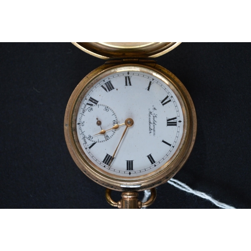 231 - Silver cased pocket watch by William Philcox together with a gold plated pocket watch by A Goldman