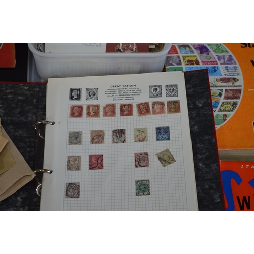 233 - Stamp collection to comprise of Great Britain and world stamps to include seven Penny Reds etc
