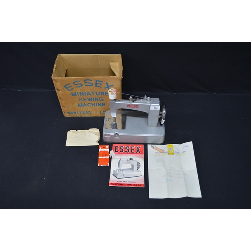 130 - Essex miniature sewing machine in original outer box