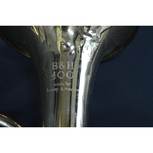 134 - Boosey & Hawkes B&H 400 brass tenor horn in hard case