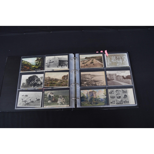 142 - Album containing approx 426 black & White and colour postcards