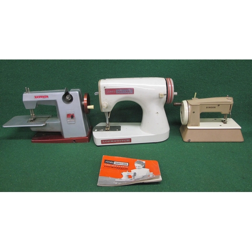 154 - Three metal working sewing machines for children to comprise: Singer Sewhandy Model 40K, boxed, Vulc... 