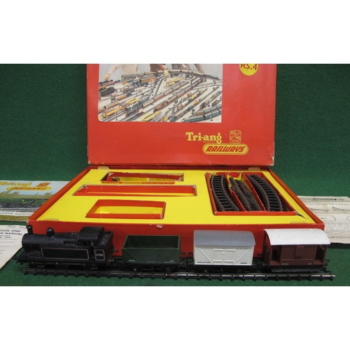 165 - 1961 boxed Triang OO scale train set RS.4 containing: Jinty 0-6-0T No. 47606, Open and Closed wagons... 