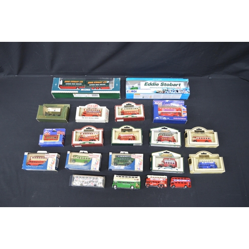 170 - Quantity of boxed and unboxed model buses and lorries to include: Llado Days Gone and Corgi