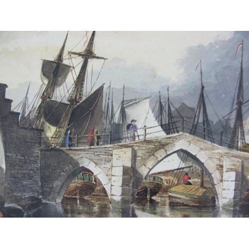 179 - Edward Bayley, watercolour of a riverside scene, signed on verso - 33cm x 23cm, unframed