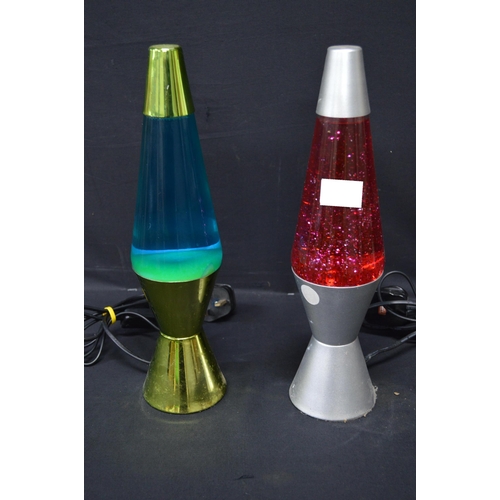 186 - Two Lava Lite LLC table lamps