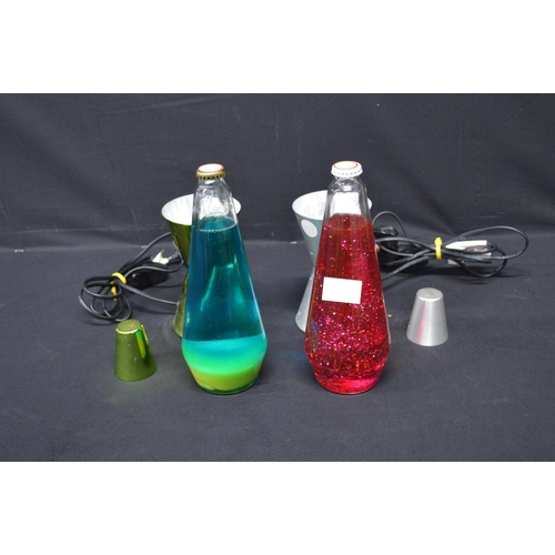 186 - Two Lava Lite LLC table lamps