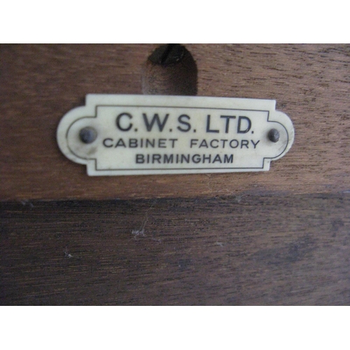 430 - 1930's walnut dressing table having a triple mirror over a central drawer flanked by three drawers, ... 