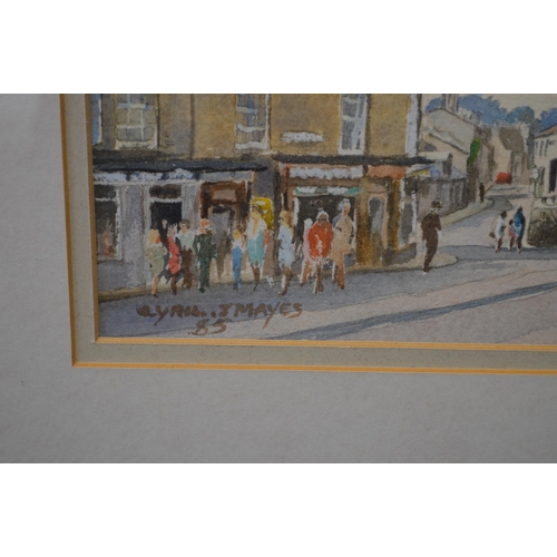 69 - Cyril J Mayes (British, 20th century) watercolour titled All Saints Church, Stamford - 40cm x 28.5cm... 