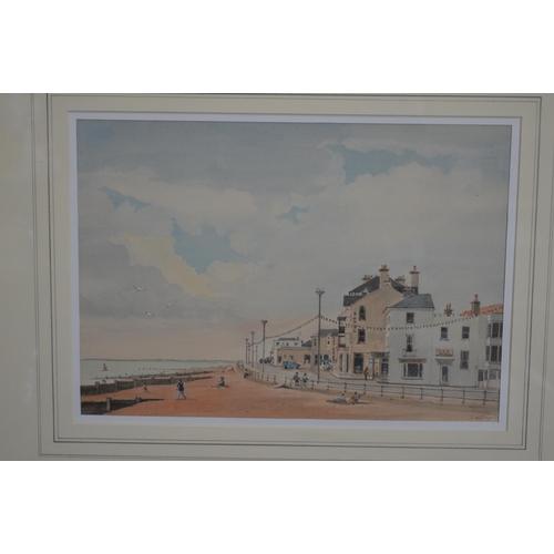 80 - David Addey (B. 1933), watercolour titled Bognor - 36cm x 25.5cm, mounted in glazed gilt frame