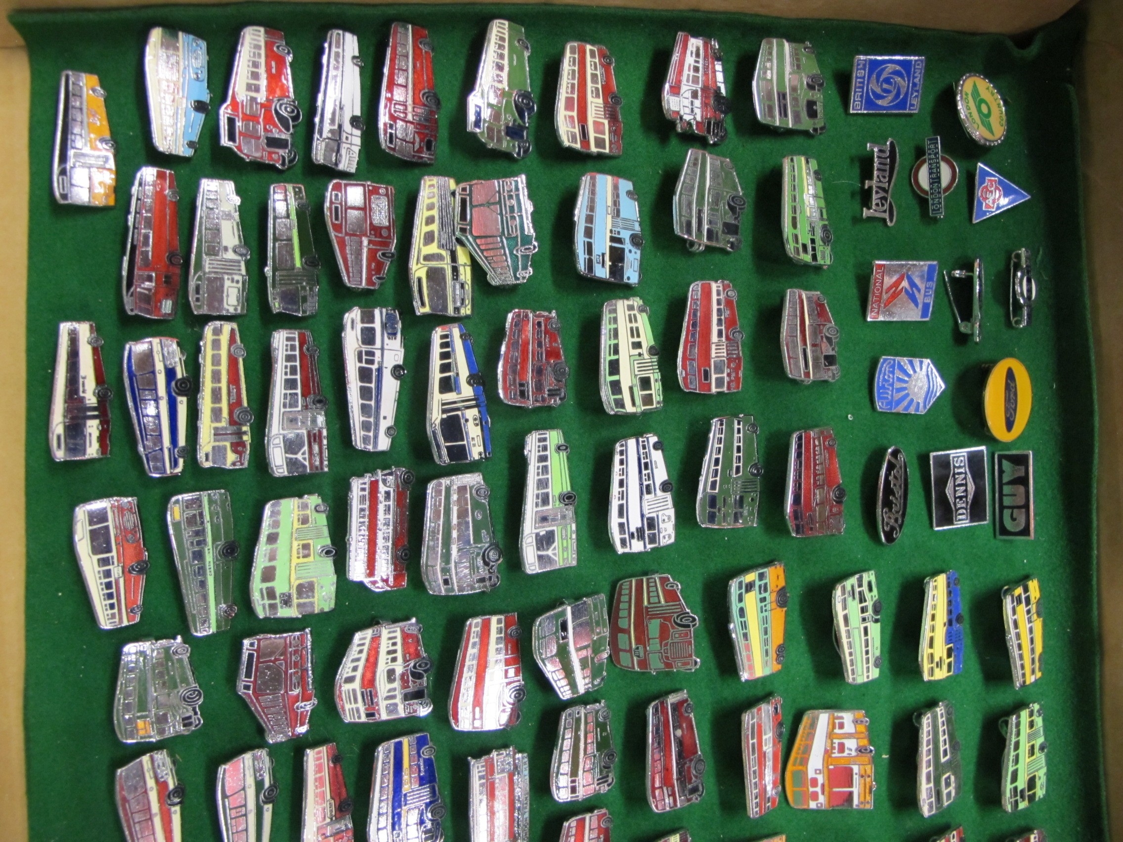 Large collection of approx 123 enamelled badges of single and double ...