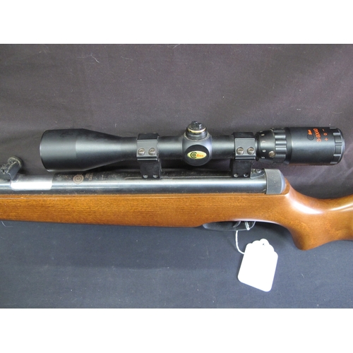 105 - SMK XS38 underlever air rifle with 3-9 x 40 scope, safety catch to front of trigger (no obvious seri... 