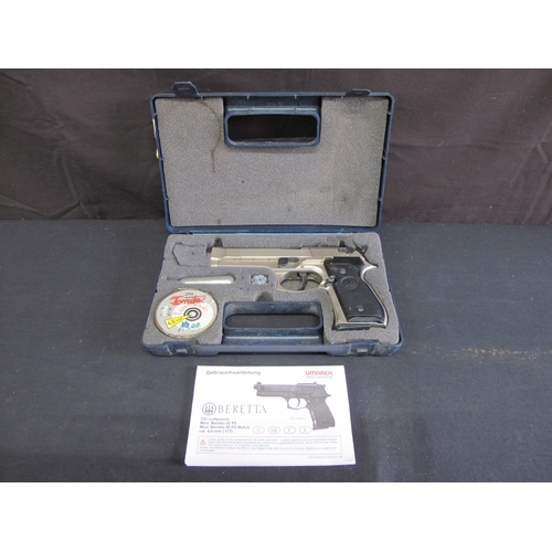 107 - Cased Beretta M92 FS by Umarex of Germany.  Cal 4.5mm (.177), CO2 powered