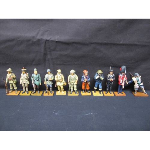 83 - 101 Del Prado military figures including: Female Sniper Red Army, Colour Sargeant Coldstream Guards ... 