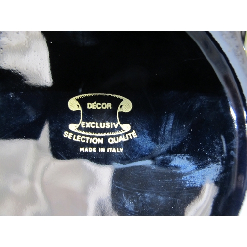 89 - Pair of Decor Exclusiv porcelain vases of hexagonal shape with colourful raised hand painted and flo... 