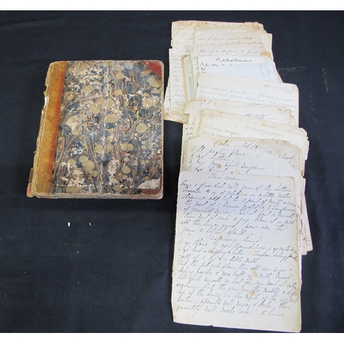 94 - 1857 manuscript recipe book by G Hone