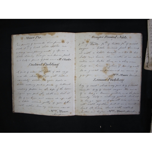 94 - 1857 manuscript recipe book by G Hone