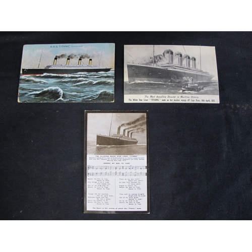 96 - Three original Titanic postcards